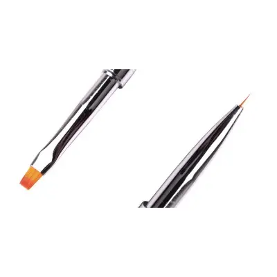 Brush Komilfo Double Gel flat 4 (Nylon)/Liner 5 (Nylon)
