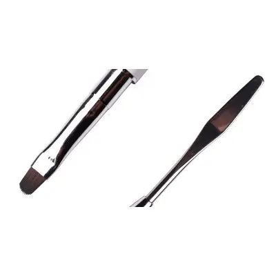 Brush Komilfo Double Metall Spatula/Gel oval 6 (Nylon)