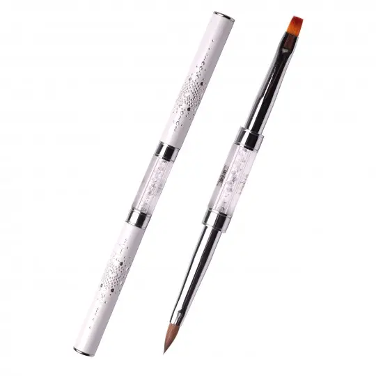 Brush Komilfo Double Acrylic 4 (Kolinsky) / Gel Flat 4 (Nylon)