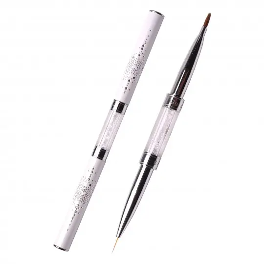 فرشاة Komilfo Double Gel Oval 6 (Kolinsky) / Liner 9 (Nylon)
