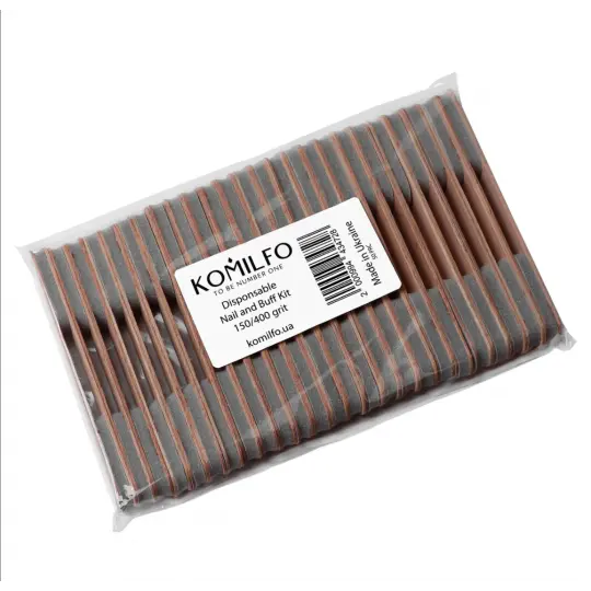 A set of disposable nail files + buff (50pcs) - 150/400 grit
