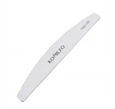 Nail file Komilfo semicircle gray 100/180, 18 cm