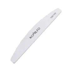 Nail file Komilfo semicircle gray 150/150, 18 cm
