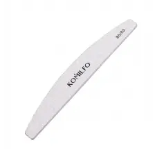 Nail file Komilfo semicircle gray 80/80, 18 cm