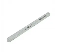 Nail file Komilfo wooden drop 180/240, 11.5 cm