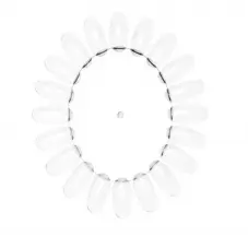 Tips "sunflower" (20 pieces) transparent