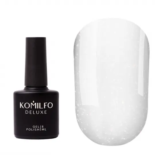 Топ KOMILFO MILKY DIAMOND TOP, БЕЗ ЛШ, С УФ-ФИЛЬТРОМ, 8 МЛ