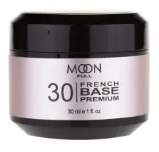 Moon Full French Base Premium №30 (бело-розовый), 30 мл.