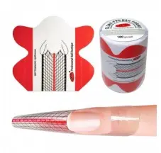 Формы для моделирования прозрачные (PVC-пластик) / Clear-Pro Nail Forms PNB 100pcs