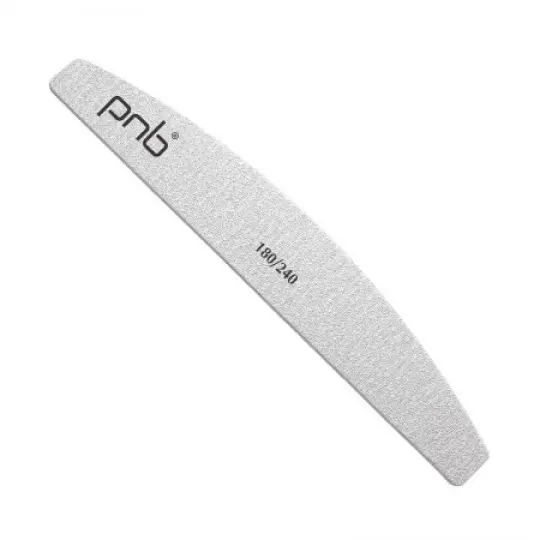 Пилка для ногтей PNB 180/240 Gray, полукруг