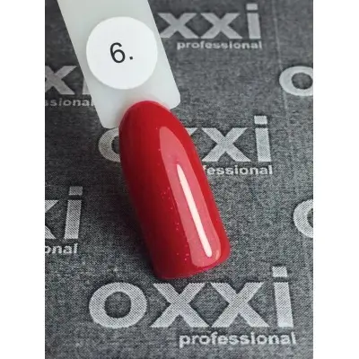 Oxxi gel polish #006 (dark red with micro-shine)