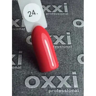 Гель лак Oxxi №024 (оранжево-красный)