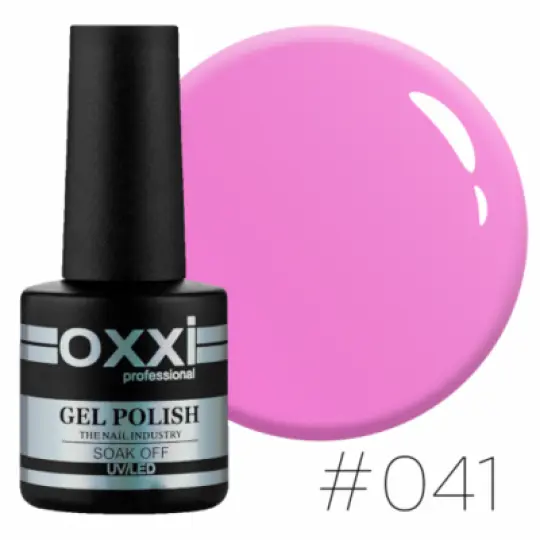 طلاء جل Oxxi # 041 (أرجواني فاتح مع لمعان دقيق بالكاد)