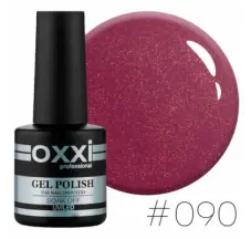 Oxxi gel polish #090 (dark pink with tiny sparkles)