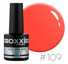 طلاء جل Oxxi # 109 (أحمر مرجاني شاحب)