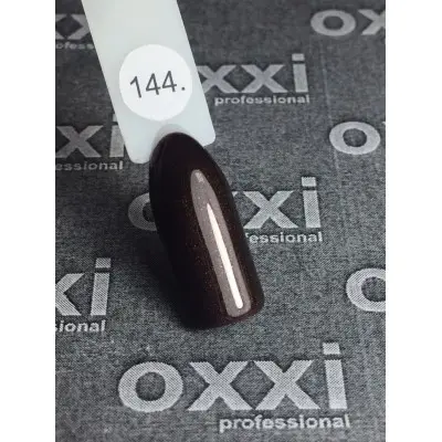 ملمع جل Oxxi # 144 (بني غامق للغاية مع لمعان دقيق)