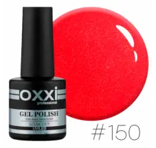 Oxxi gel polish #150 (bright red with micro-shine)