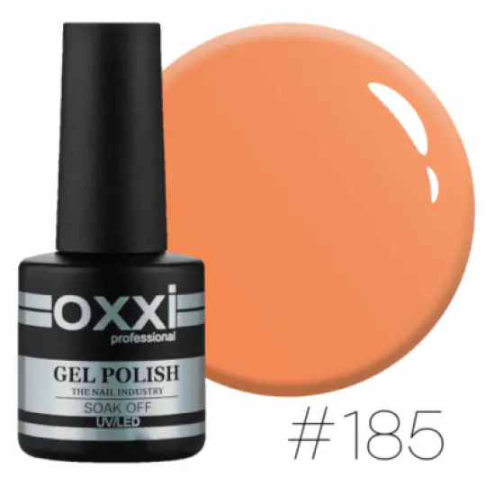 طلاء جل Oxxi # 185 (برتقالي لامع ، نيون)