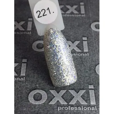 Oxxi gel polish #221 (white gold with a slight blue sheen)