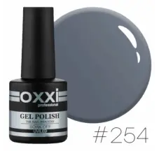 Oxxi gel polish #254 (slightly greenish gray)