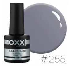 Oxxi gel polish #255 (slightly purple gray)
