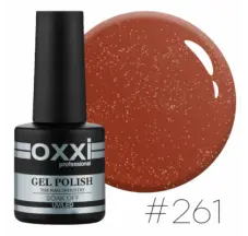 Oxxi gel polish #261 (pumpkin, micro-shine)