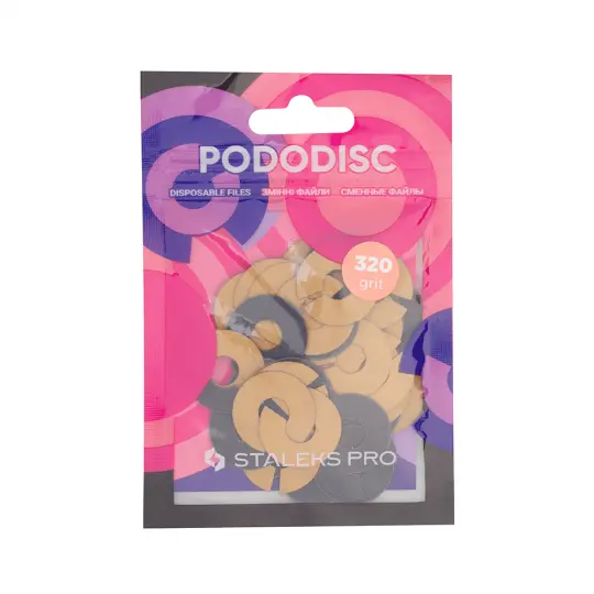Сменные файлы-кольцо для педикюрного диска Staleks Pro Pododisc M 50 шт. 320 грит