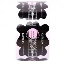 Komilfo multi shape nail forms 500 pcs — мультифункциональные формы для наращивания