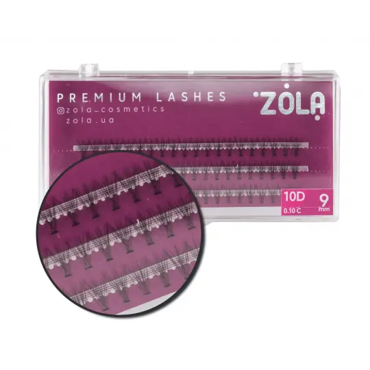 Zola Ресницы в пучках 10D (9мм)