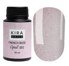 Kira Nails French Base Opal 001, 30 מ"ל