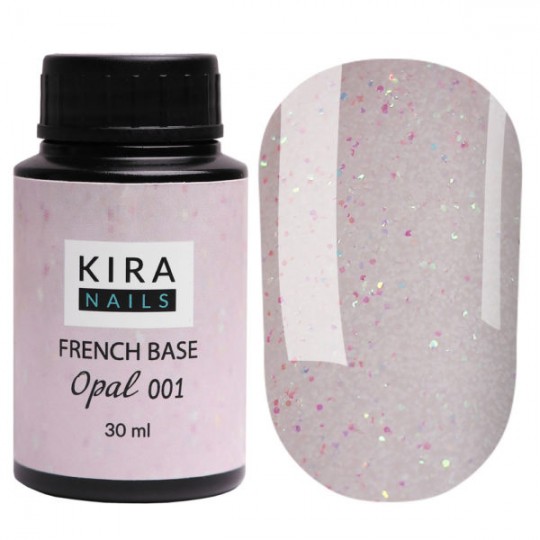 Kira Nails French Base Opal 001, 30 мл