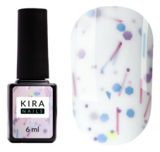Colored base with glitter Kira Nails Lollypop Base №002, 6 ml
