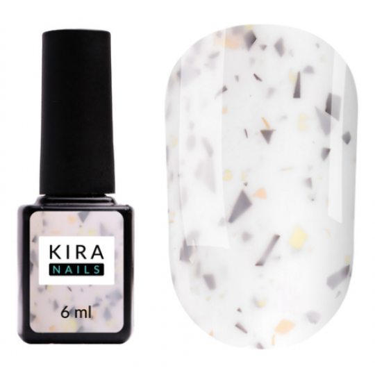 בסיס צבעוני עם נצנצים Kira Nails Lollypop Base №003, 6 מ"ל