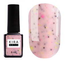 Colored base with glitter Kira Nails Lollypop Base №004, 6 ml