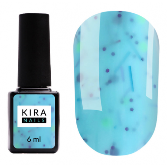 Colored base with glitter Kira Nails Lollypop Base №006, 6 ml