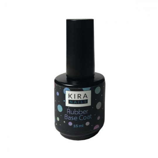Kira Nails Rubber Base Coat - גומי, שכבת בסיס, 15 מ"ל