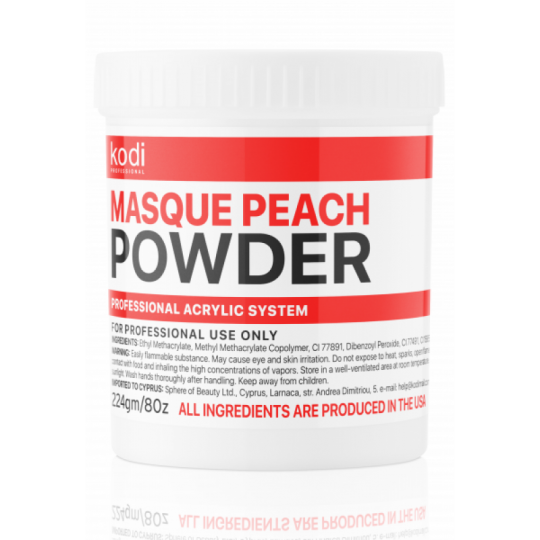 Masque Peach Powder (Матирующий гель Персик) 224 g. Kodi Professional