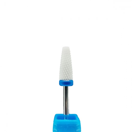 Blue cone with blunt end, medium abrasiveness