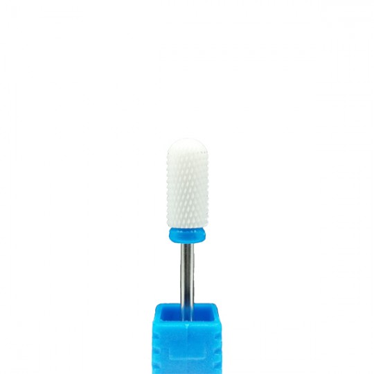 Фреза синий закругленный цилиндр, средняя абразивность
