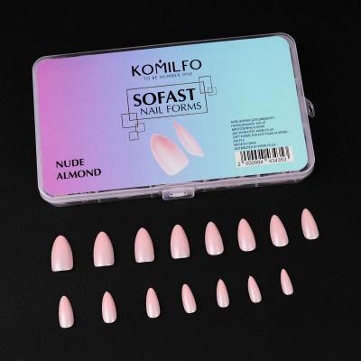 Komilfo SoFast Nail Forms Nude Almond, 300 шт