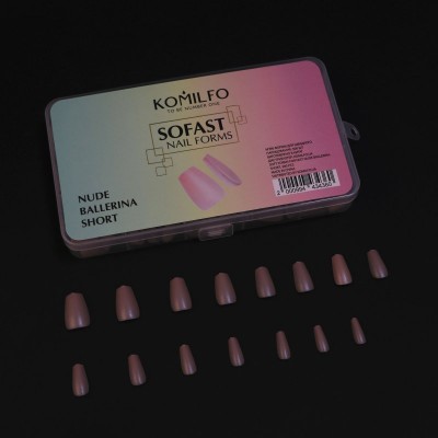 SoFast Nail Froms Nude Ballerina Short (360 قطعة) Komilfo
