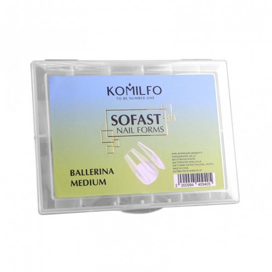 Komilfo SoFast Nail Forms Ballerina Medium, 240 шт