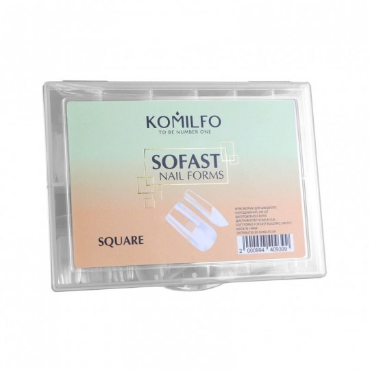 Komilfo SoFast Nail Forms Square, 240 шт