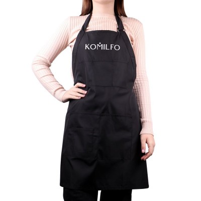 Apron short (black) 67*72.5 cm Komilfo