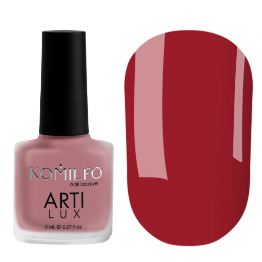 NAIL POLISH KOMILFO ARTILUX LADY IN RED 003 (PERSIAN RED, ENAMEL), 8 ML