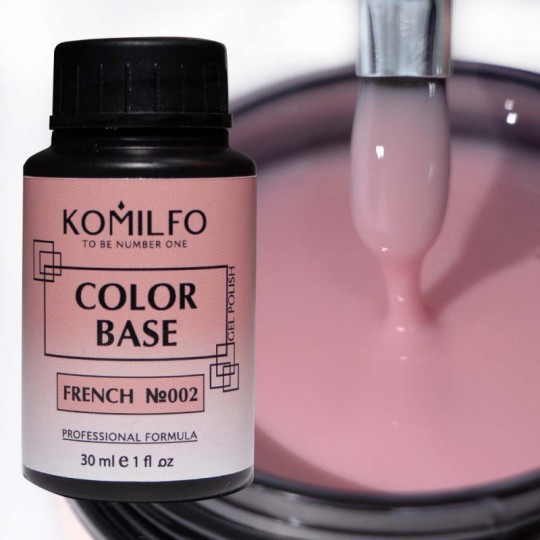 Color Base French №002 30 ml. (without brush,bottle) Komilfo