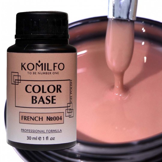 Color Base French №004 30 ml. (without brush,bottle) Komilfo