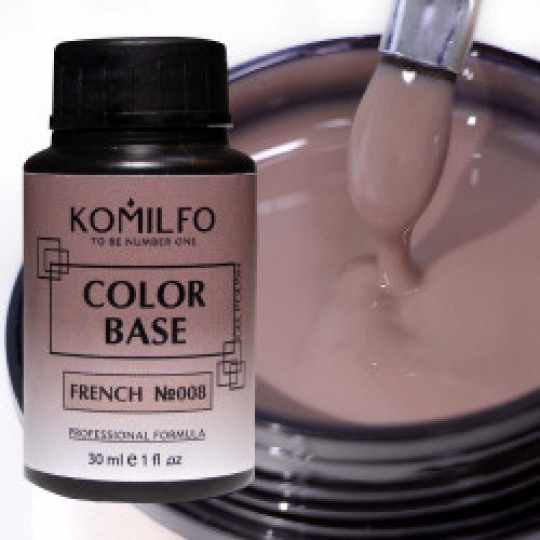 Color Base French №008 30 ml. (without brush,bottle) Komilfo