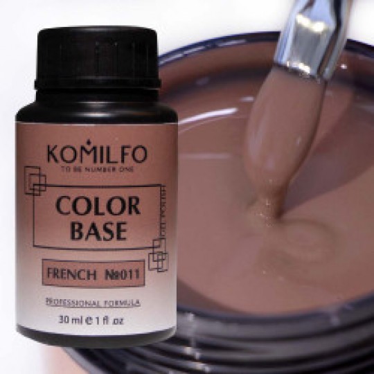 Color Base French №011 30 ml. (without brush,bottle) Komilfo