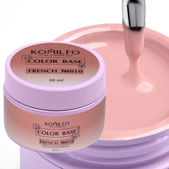 Komilfo Color Base French 010 HEMA/TPO Free, 30 ml (without brush, jar)